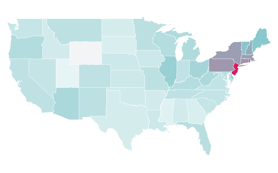 Affinity by region — Steven Van Zandt, United States