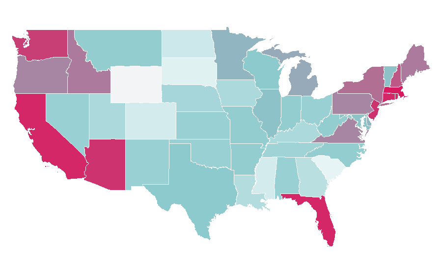 Affinity by region — Stevia, United States