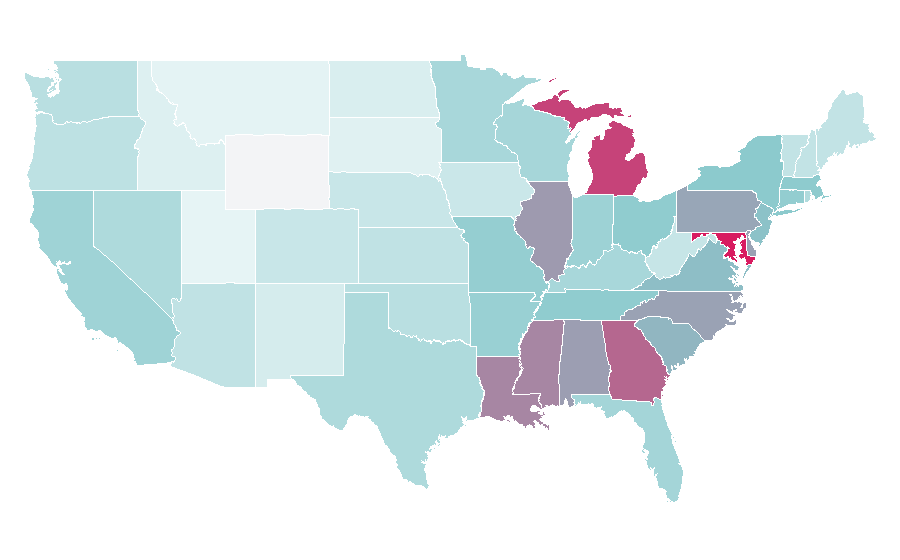 Affinity by region — Stevie Wonder, United States