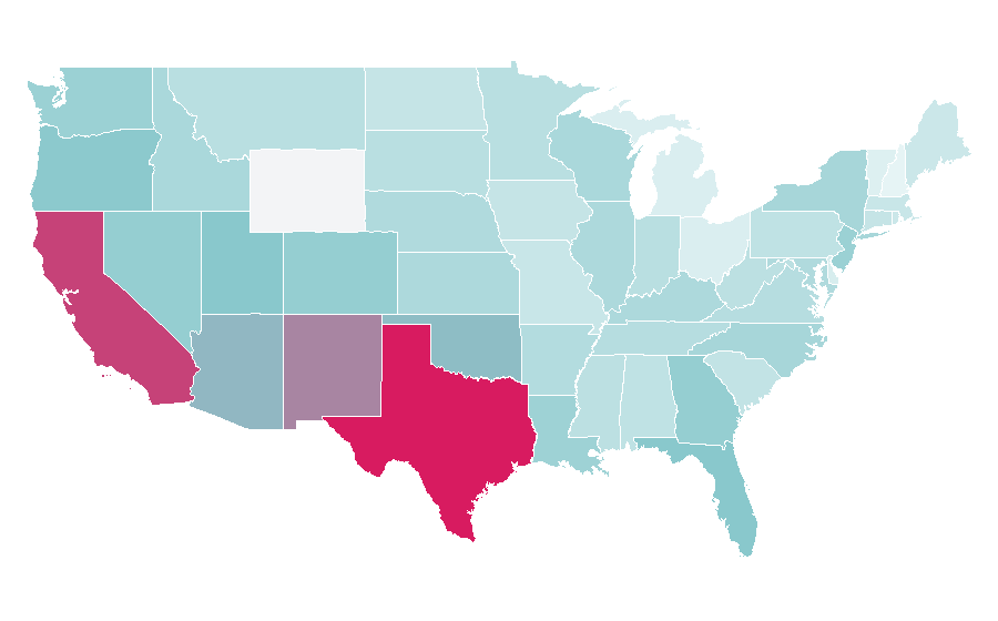 Affinité par région — Sticker, États-Unis