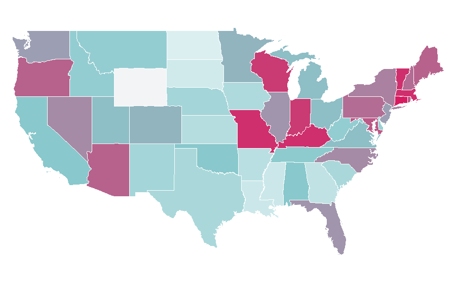 Affinity by region — Sting (musician), United States