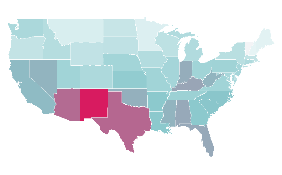 Affinity by region — Stitch (Lilo & Stitch), United States