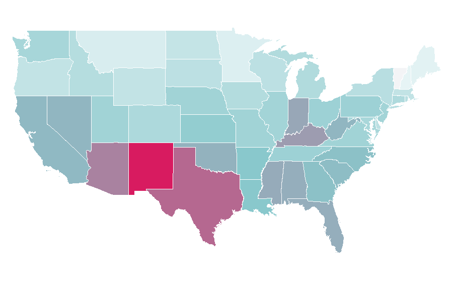 Affinity by region — Stitches (store), United States