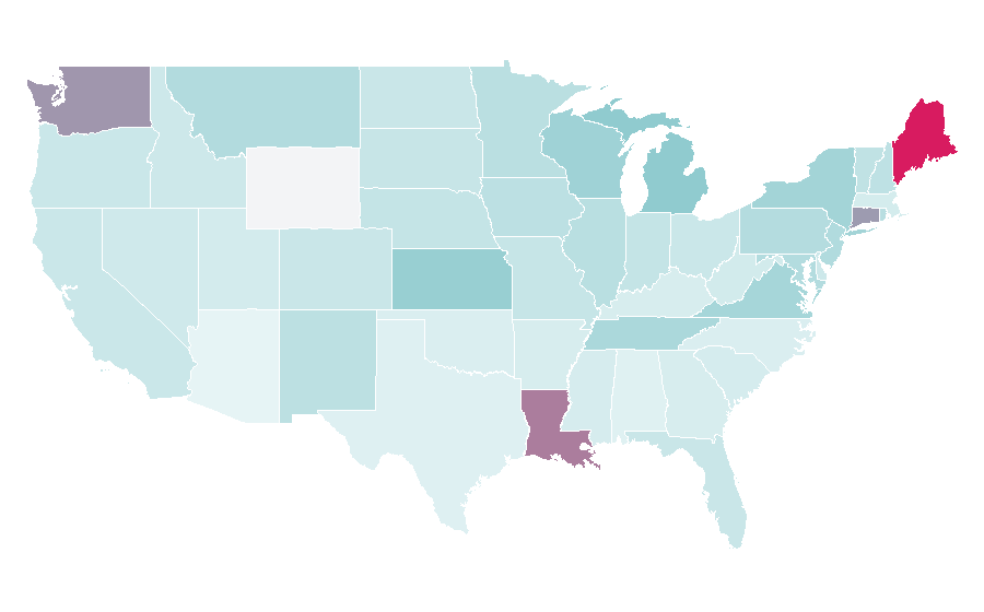 Affinity by region — Stock market index, United States