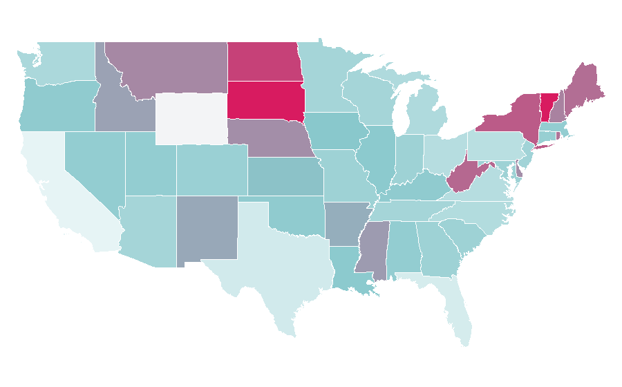 Affinity by region — Stock Market Learning, United States