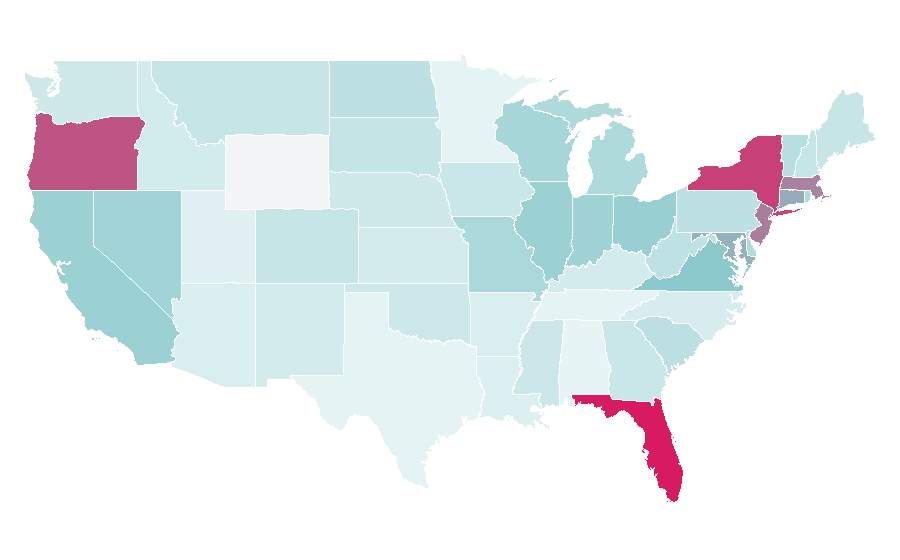 Affinity by region — Stoke City F.C., United States