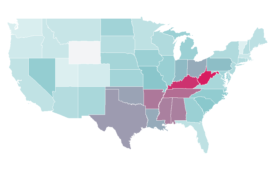 Affinity by region — Stone Cold Steve Austin, United States