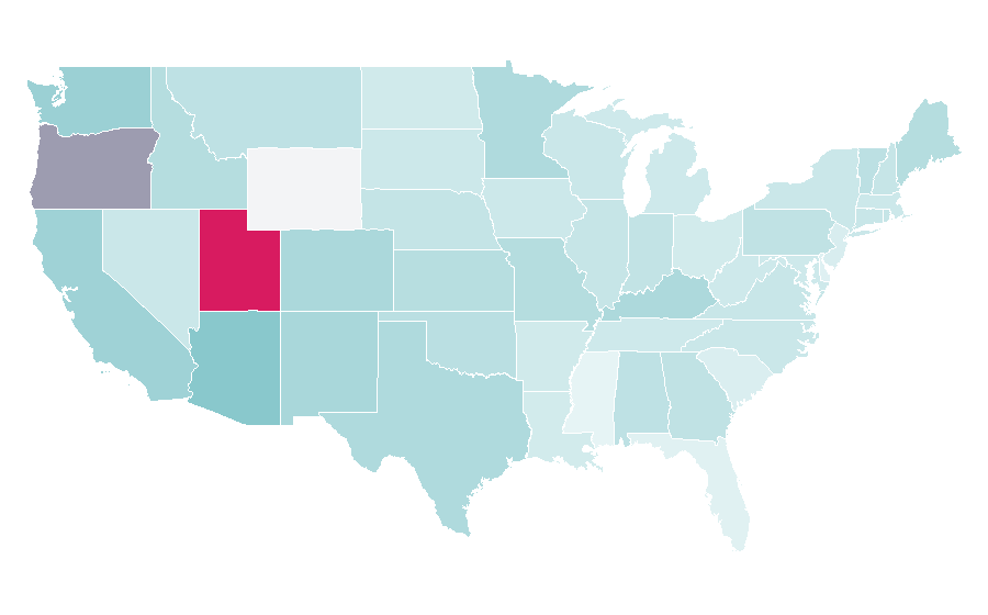 Affinity by region — Stop motion, United States