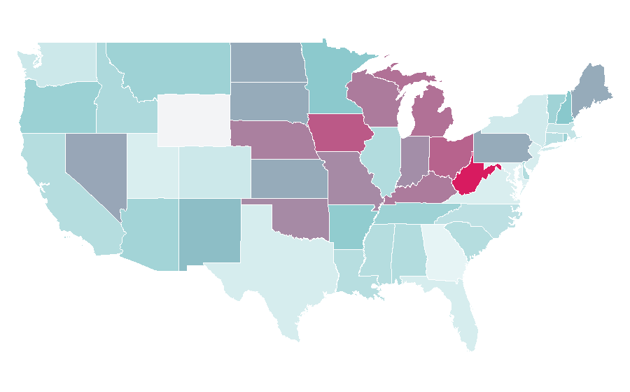 Affinity by region — Storage Wars, United States