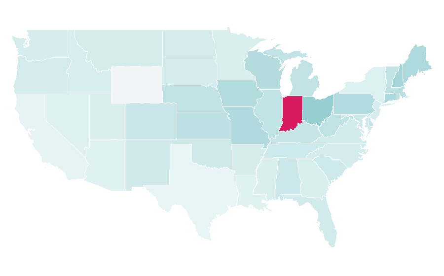 Affinity by region — Straight No Chaser, United States