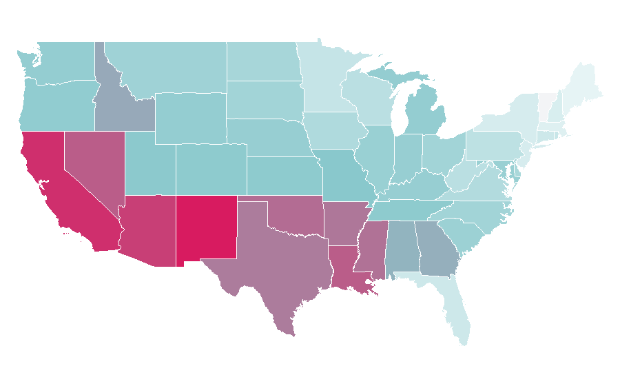 Affinity by region — Straight Outta Compton, United States