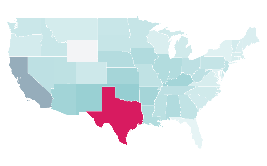 Affinity by region — Straightener, United States