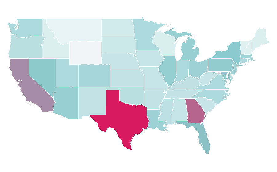 Affinity by region — Stream, United States