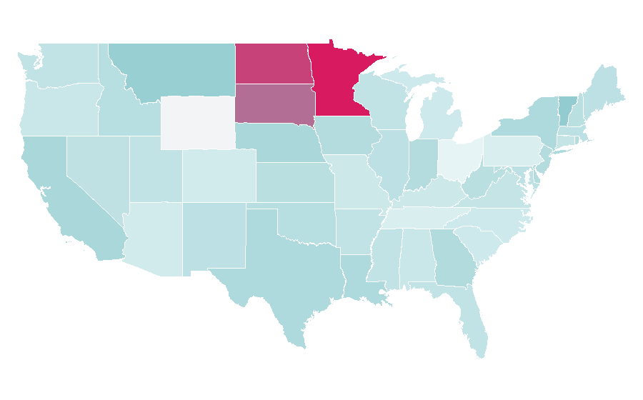 Affinität nach Region — Street dance, USA