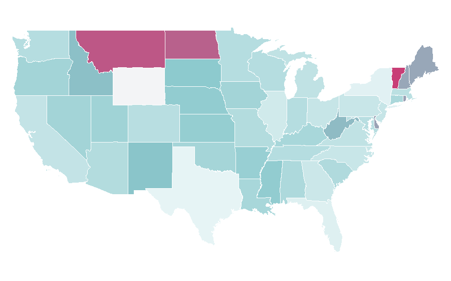 Affinity by region — Street punk, United States