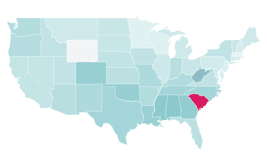 Affinity by region — Street racing, United States