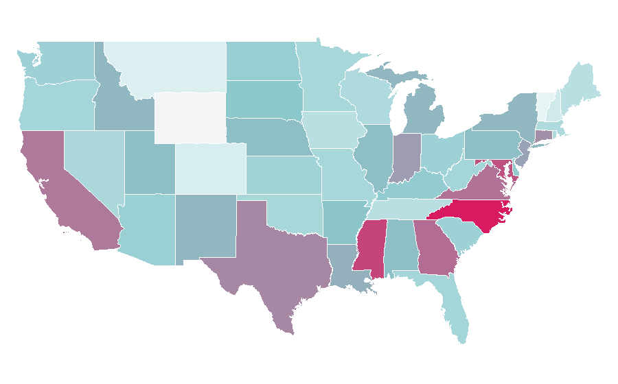 Affinity by region — Stress, United States