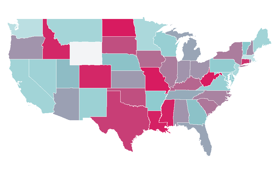 Affinity by region — Stress management, United States