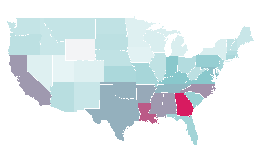 Affinity by region — Strife, United States