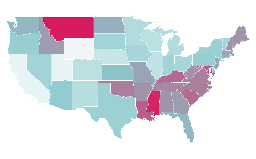 Affinity by region — Strike Back (TV series), United States