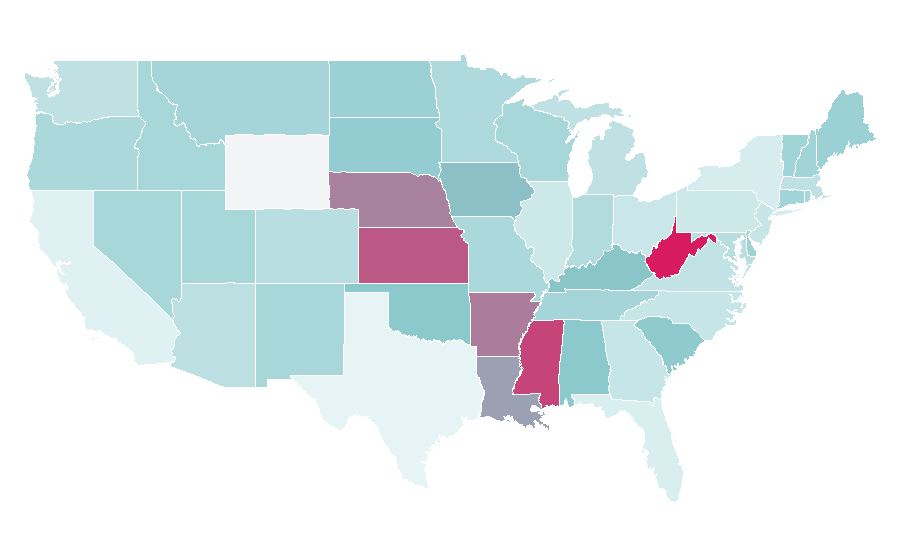 Affinity by region — Strike King Lure Company, United States