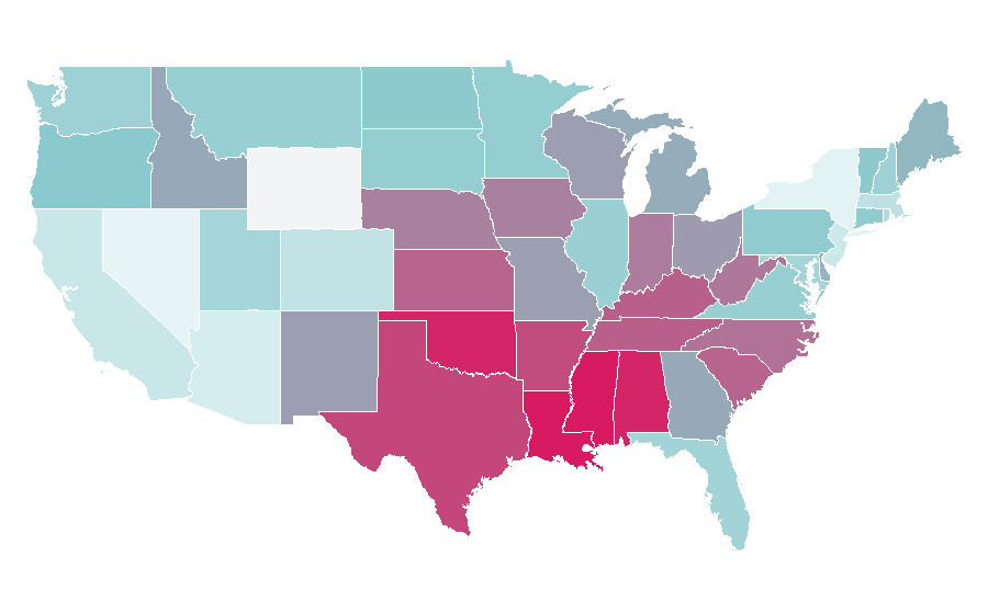 Affinity by region — String trimmer, United States