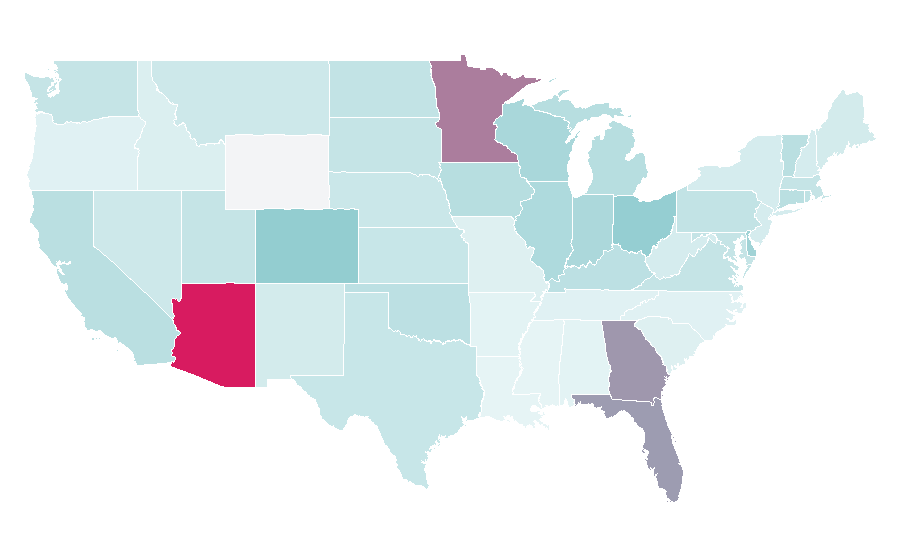 Affinity by region — Strongbow (cider), United States