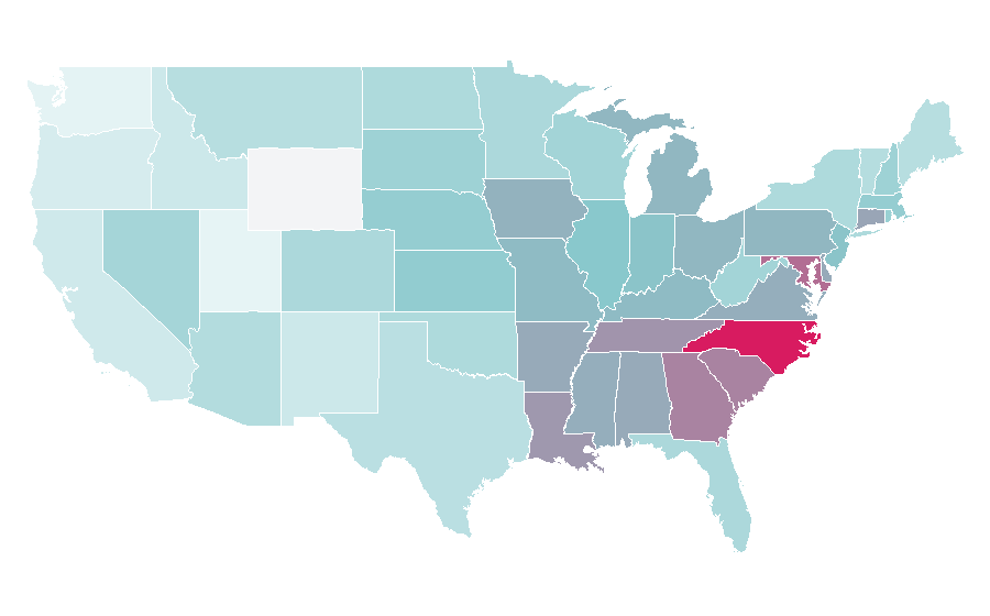 Affinity by region — Stuart Scott, United States