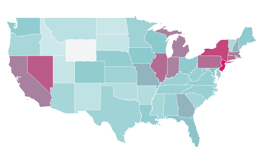 Affinité par région — StubHub, États-Unis