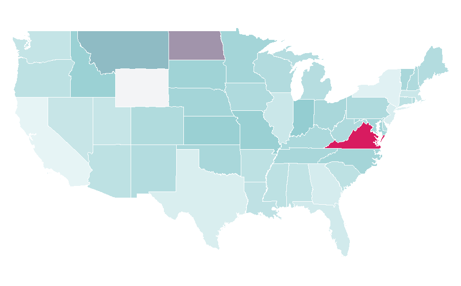 Affinity by region — Students for Life of America, United States