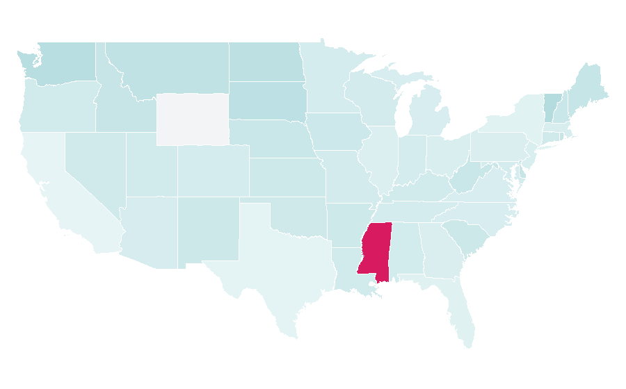 Affinity by region — Study in the USA, United States