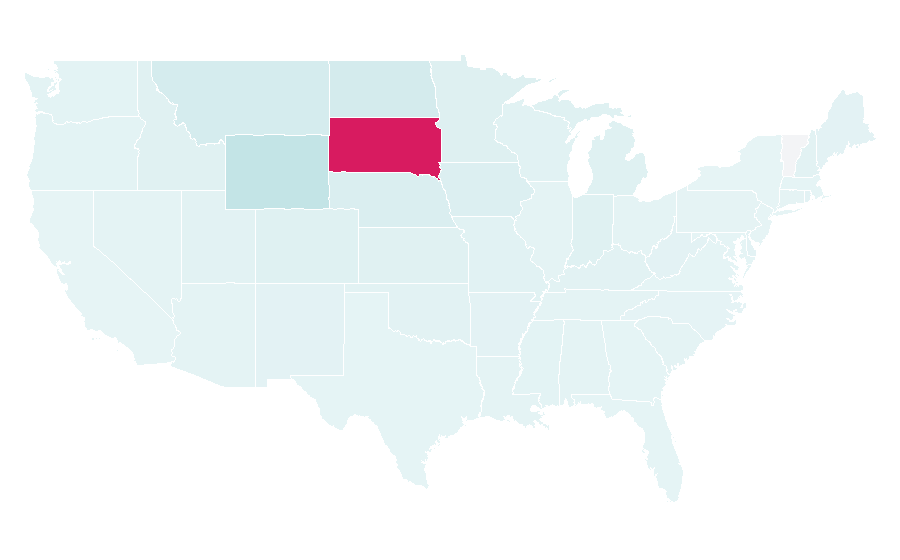 Affinity by region — Sturgis, South Dakota, United States