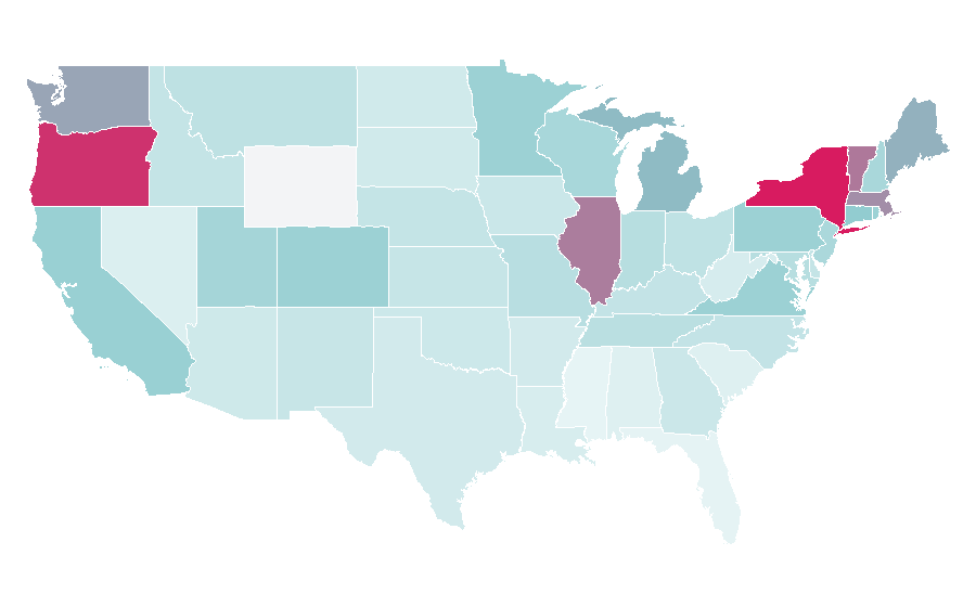 Affinity by region — Sufjan Stevens, United States