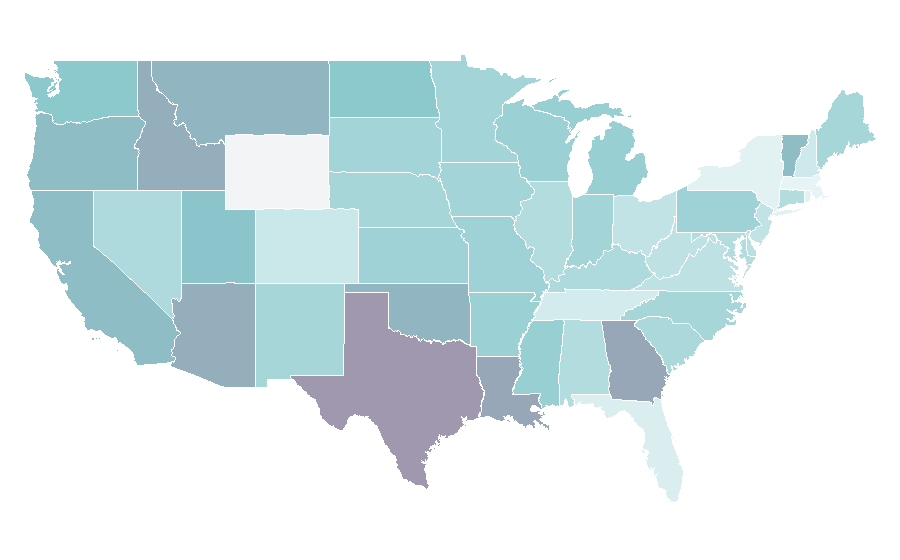 Affinity by region — Sugar cookie, United States