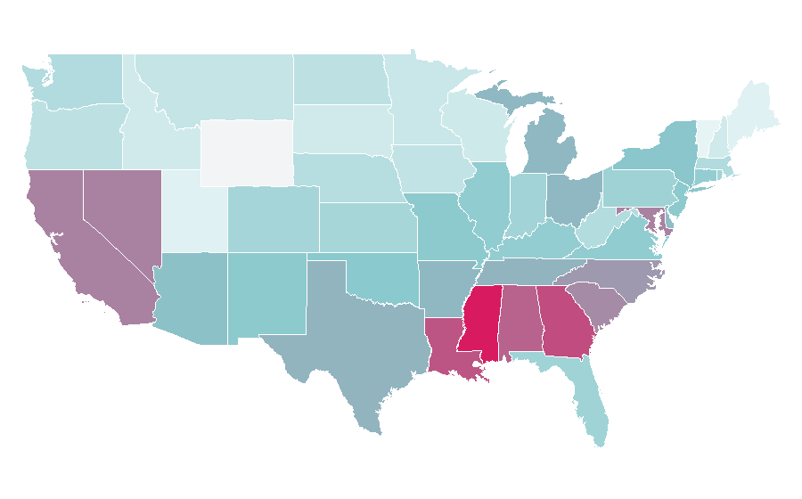 Affinity by region — Suge Knight, United States