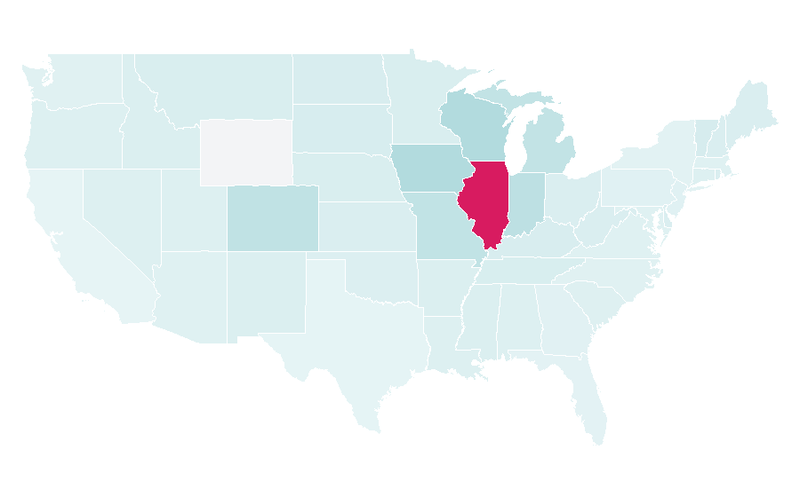 Affinity by region — Summer Camp Music Festival, United States