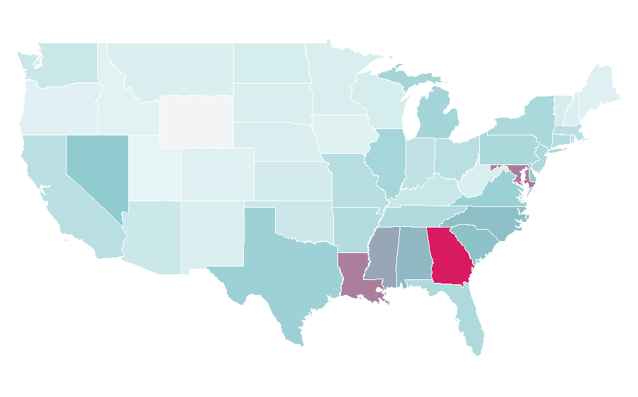 Affinity by region — Summer Walker, United States