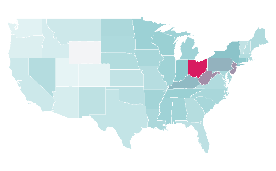 Affinity by region — SummerSlam, United States