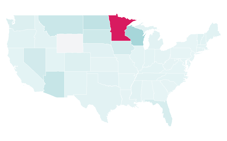 Affinity by region — Sun Country Airlines, United States
