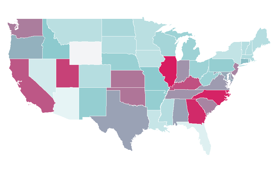 Affinity by region — Sun Room, United States