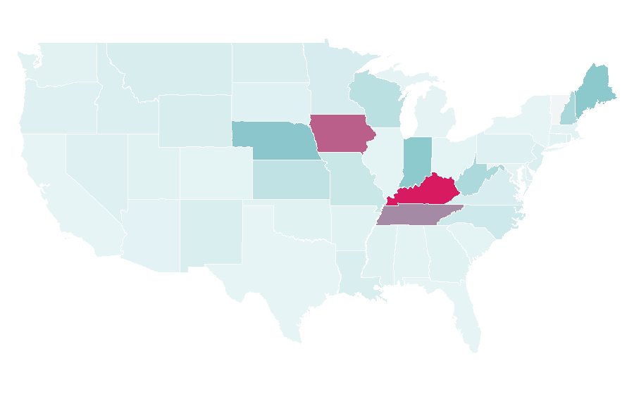 Affinity by region — Sun Tan City, United States