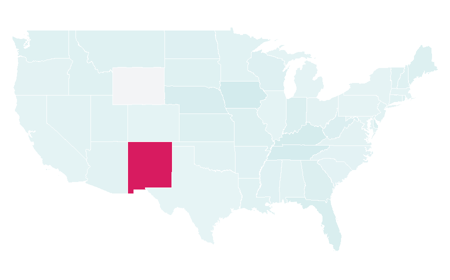 Affinité par région — Sun tanning, États-Unis