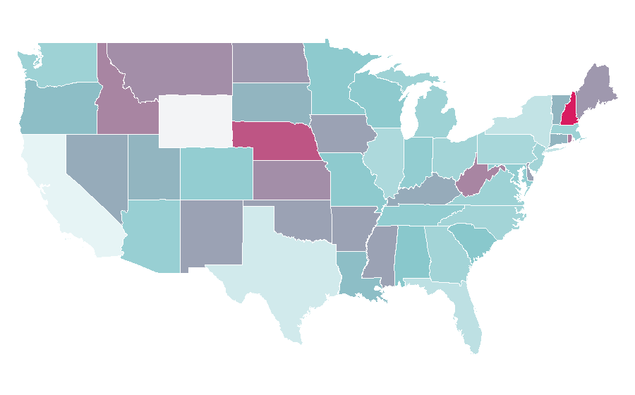 Affinity by region — Sundanese language, United States