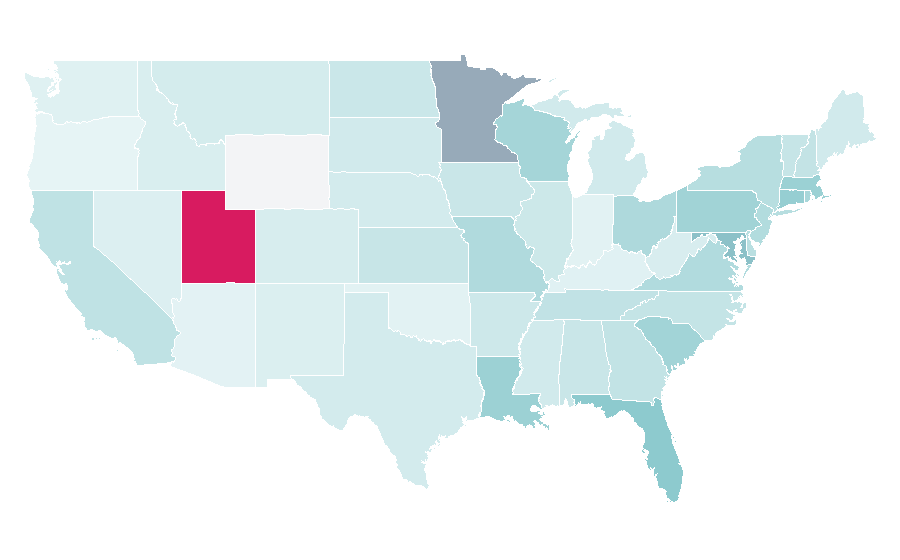 Affinity by region — Sunday Brunch, United States