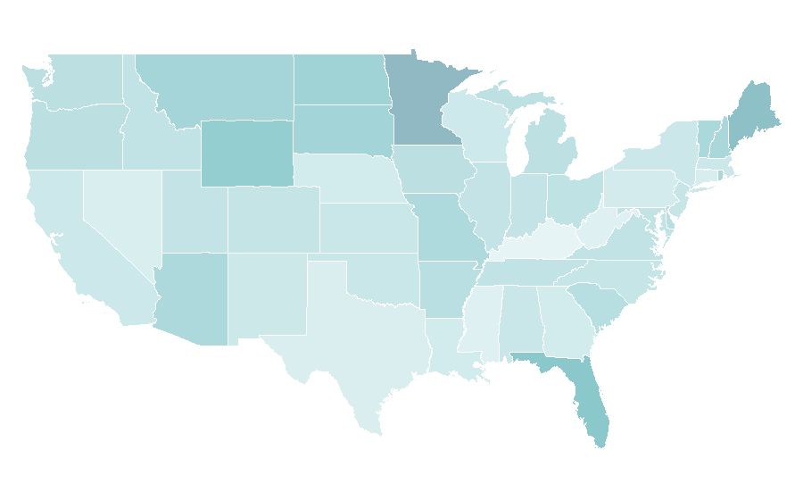 Affinity by region — Sunrise, United States