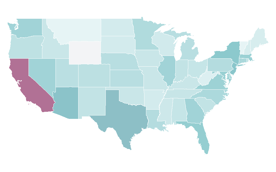 Affinité par région — Sunscreen, États-Unis