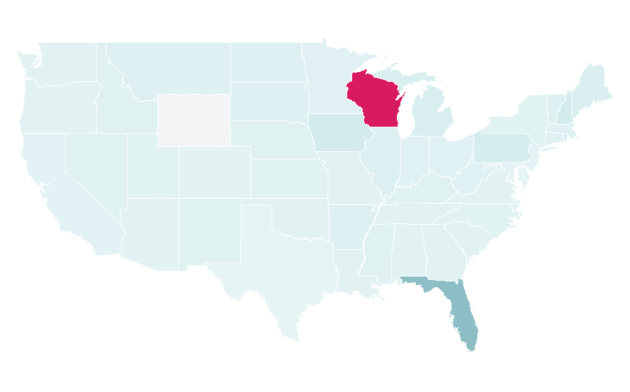 Affinity by region — Sunseeker, United States
