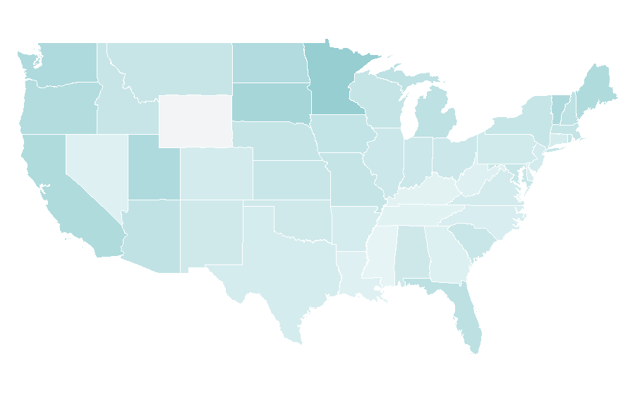 Affinity by region — Sunset, United States
