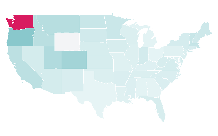 Affinity by region — Sunshine Coast, Queensland, United States