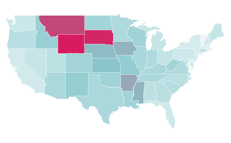 Affinity by region — Super 8 (film), United States
